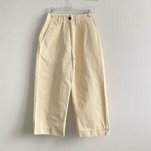 Studio Nicholson Cream Asher Twill Pant Size 0
